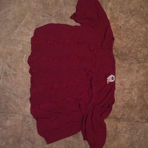 Burgundy crop top